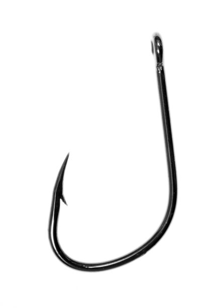 鱼钩在白色的背景图片下载