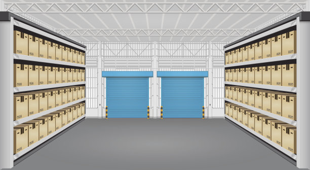 仓库内部矢量图片下载