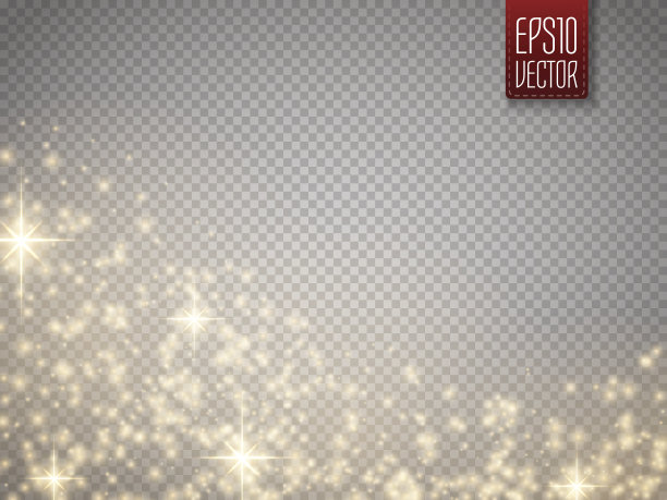 发光特效光，耀斑，星星和爆发。孤立的火花图片下载