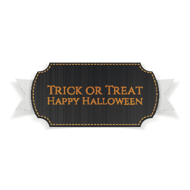 万圣节黑色贺卡的文本模板图片下载