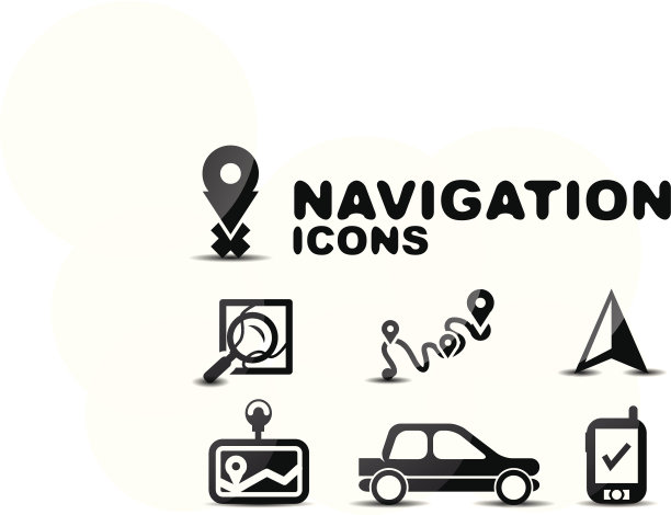 向量导航图标图片下载