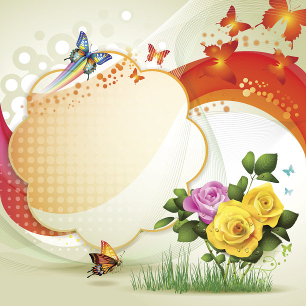 背景与玫瑰图片下载