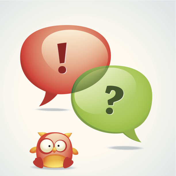 五彩斑斓的语音泡泡和有趣的猫头鹰图片下载