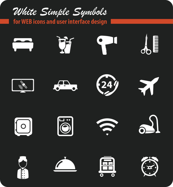 酒店简单的图标图片下载