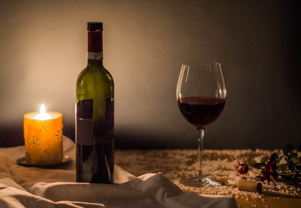 圣诞酒火贺卡图片下载