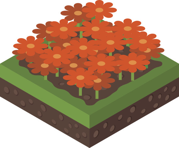 等距树矢量图。图片下载