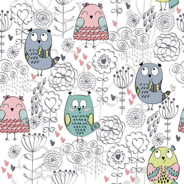 向量无缝模式素材图片