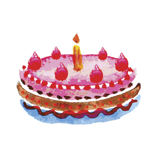 白色背景上的蛋糕图片下载