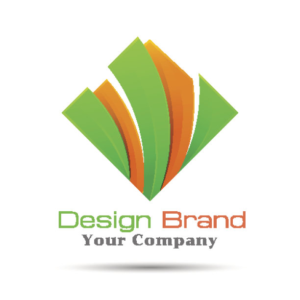 抽象的彩色方块标志模板。向量业务图标。企业品牌推广图片下载