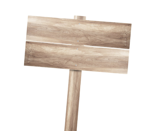 孤立的旧木制标识图片下载