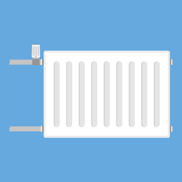 用于供暖系统的金属散热器。图片下载
