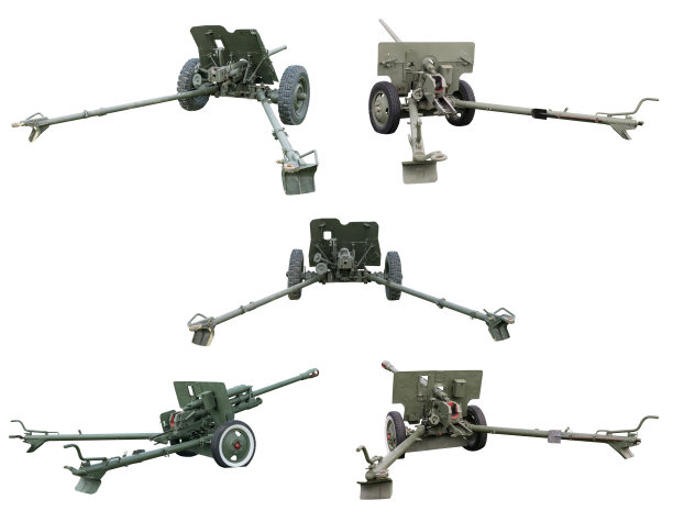 二战时期的枪支被隔离在白色上图片下载