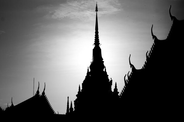 侧影“Wat Phra Borommathat Chaiya’old temple”图片下载