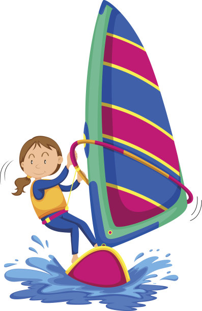 在海里冲浪的女人图片下载