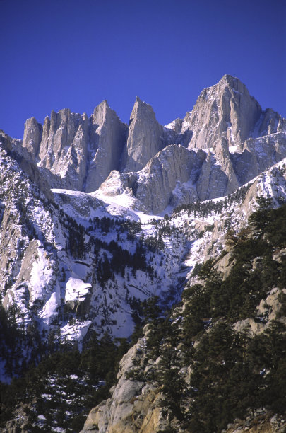 加州内华达山脉的冬天图片下载
