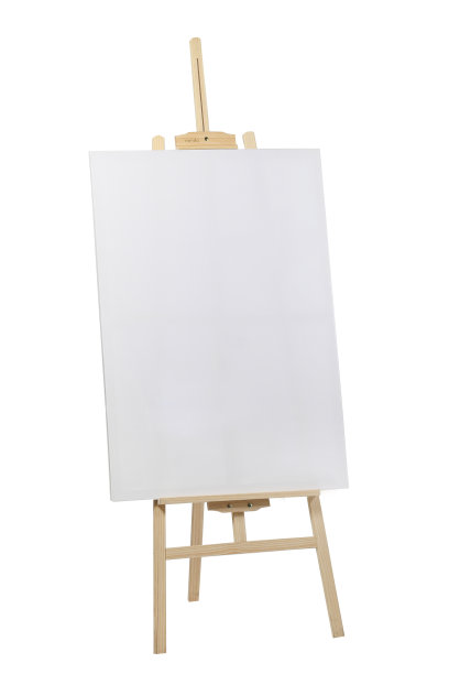 木架与空白画布图片下载