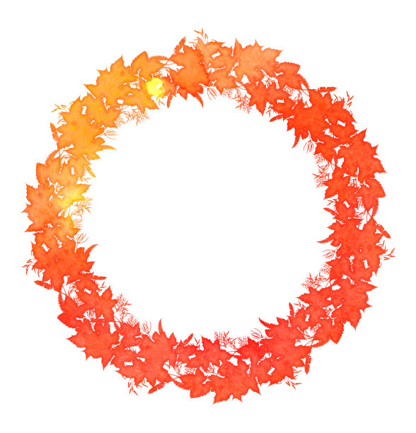 欢迎收藏秋季水彩画图片下载