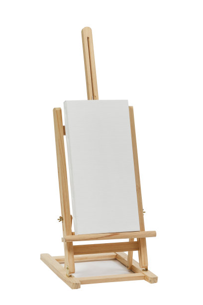 木架与空白画布图片下载