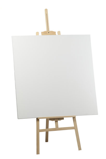 木架与空白画布图片下载