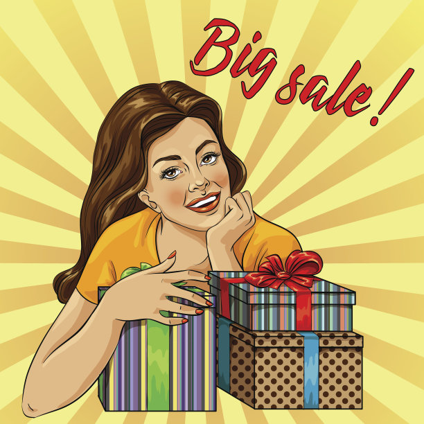 购物的女孩图片下载