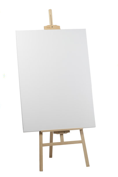 木架与空白画布图片下载