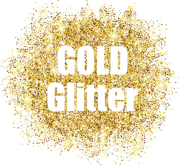 黄金闪闪发光的尘埃。矢量图图片下载