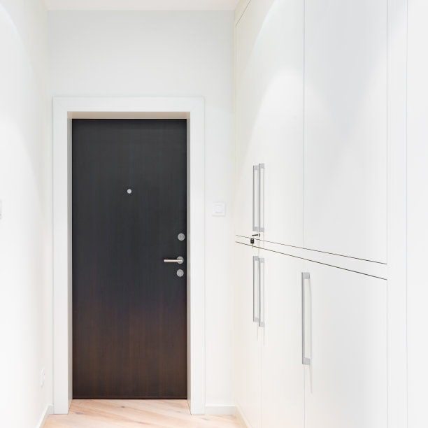 金属门关闭。图片下载