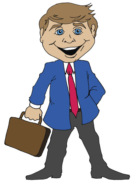 卡通的商人图片下载
