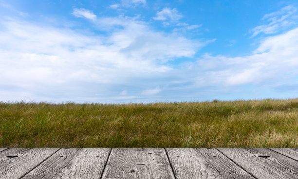 天空薄木板图片下载