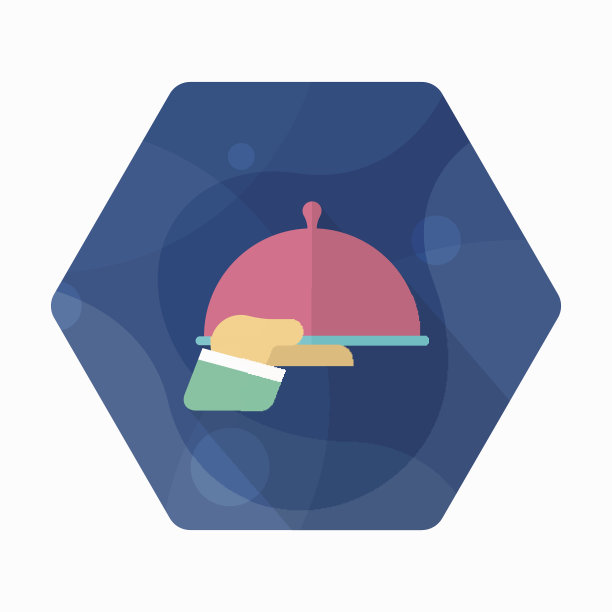 服务员图标，矢量平面长阴影设计。运输的概念。图片下载