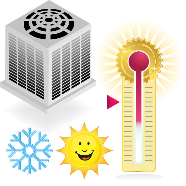 夏季空调图标设置图片下载