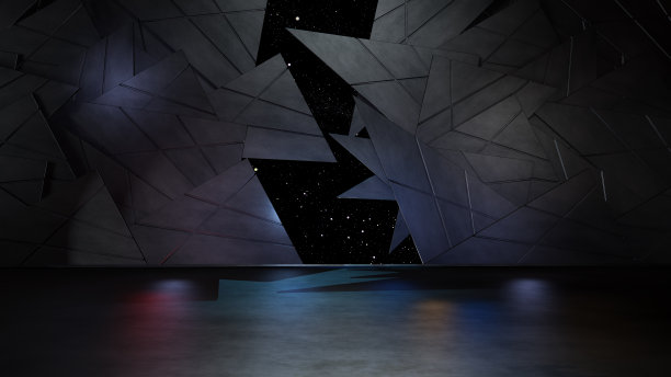 空间环境，为你的角色组合做好准备。三维渲染图片下载