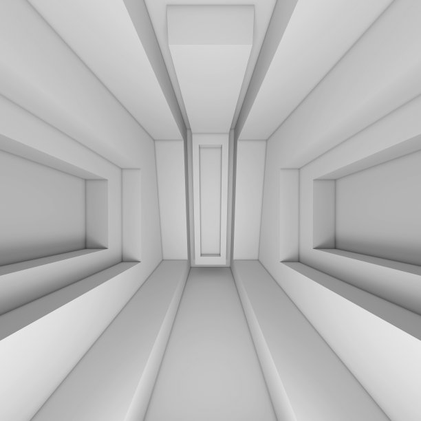 3d白色建筑背景图片下载