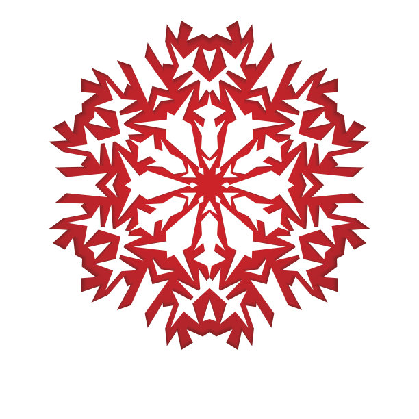 圣诞的背景是白色的雪花图片下载