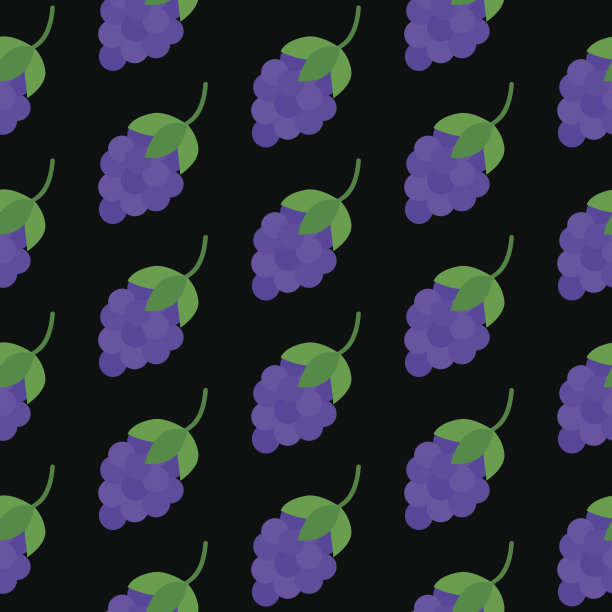葡萄平无缝隙花纹之上呈黑色图片下载