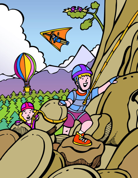 孩子攀岩图片下载