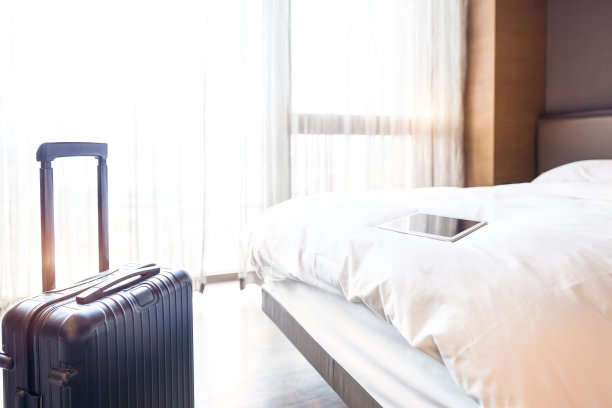 酒店房间采访素材图片