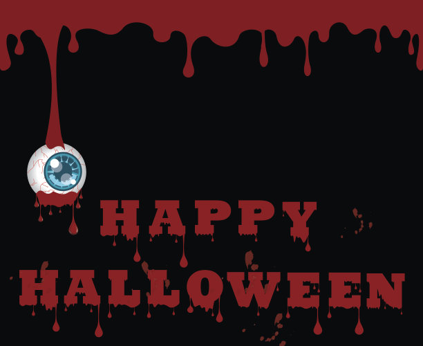 矢量万圣节快乐卡片设计。图片下载