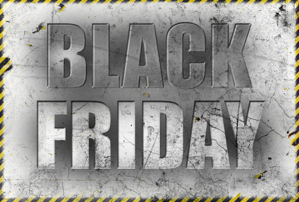 垃圾摇滚风格的黑色星期五海报图片下载