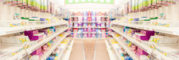 超市在模糊的背景图片下载