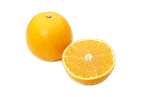橙色果实孤立在白色背景上图片下载
