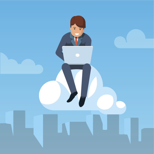 商人在天上飞，在工作图片下载
