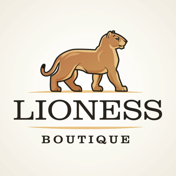 母狮向量。狮子设计模板。商店或精品插图。大图片下载