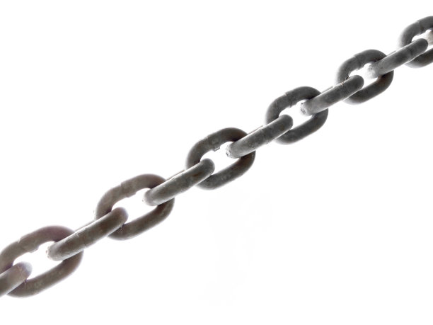 重钢链孤立在白色背景上图片下载