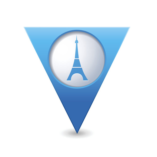 埃菲尔铁塔图标。图片下载