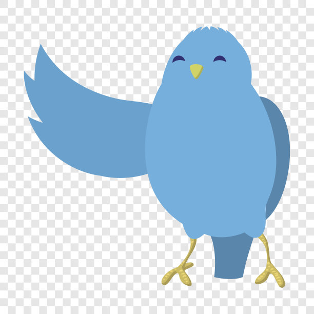 会说话的蓝鸟插图图片下载