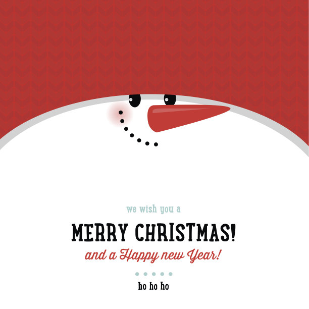 有趣的雪人圣诞背景图片下载