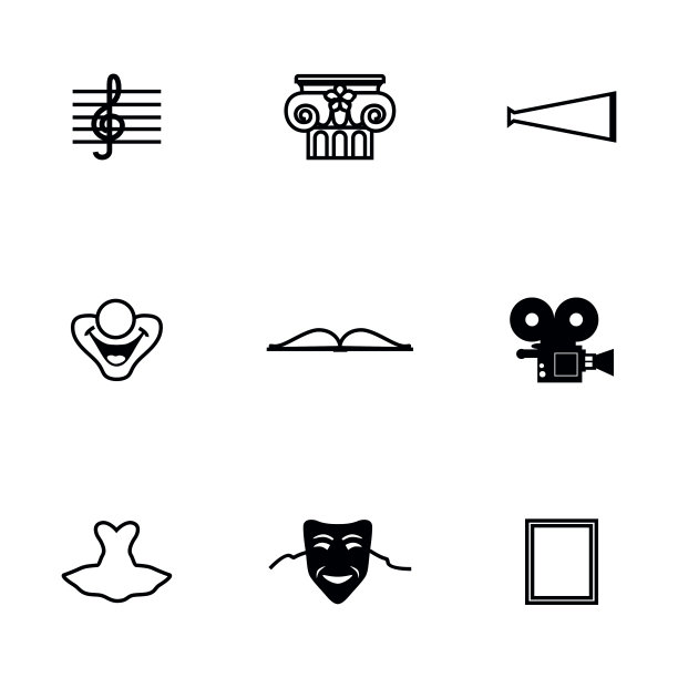 矢量文化图标集图片下载