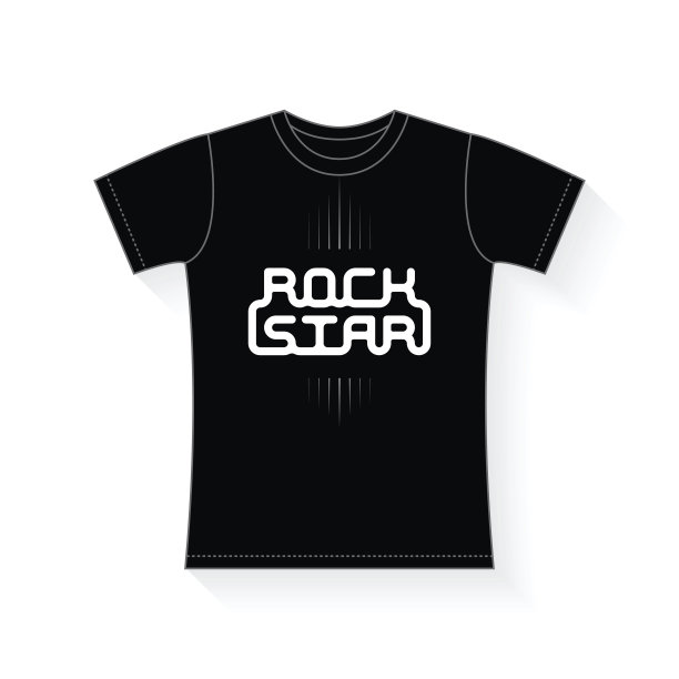 摇滚明星-音乐排版，t恤图形，矢量图片下载