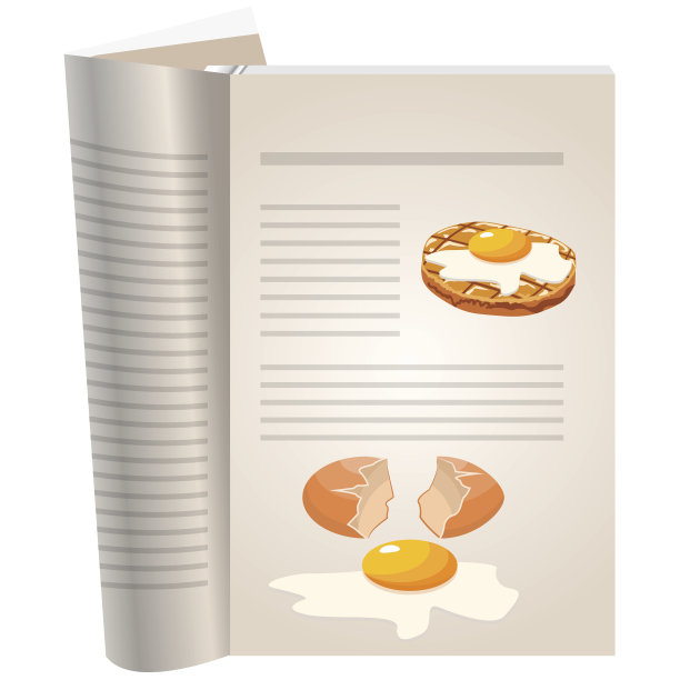 烹饪书的模板页图片下载